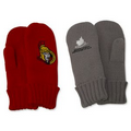 Thick Knitted Gloves-Embroidered (Super Saver-Pair)